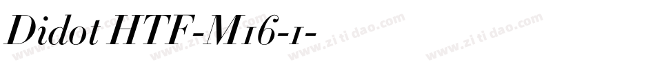 Didot HTF-M16-1字体转换